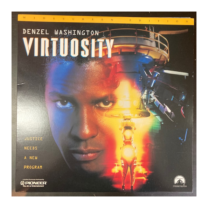 Virtuosity LaserDisc (VG+/M-) -toiminta/sci-fi-