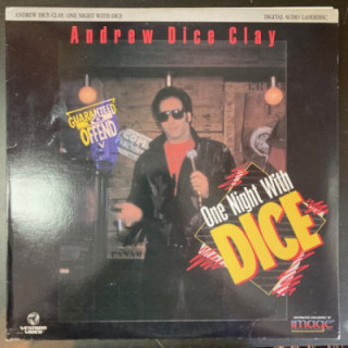 Andrew Dice Clay - One Night With Dice LaserDisc (VG+/VG) -komedia-