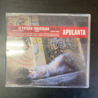 Apulanta - Ei yhtään todistajaa CDS (VG+/M-) -alt rock-