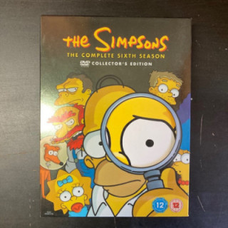 Simpsonit - Kausi 6 4DVD (M-/M-) -tv-sarja-