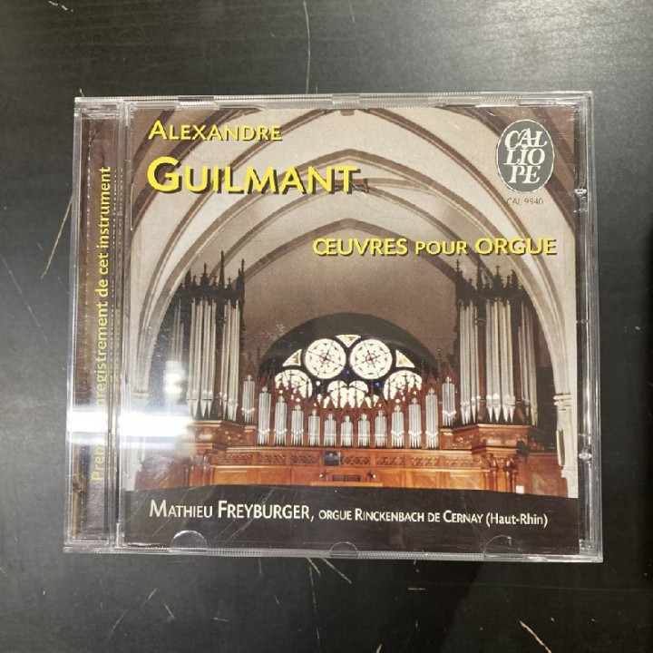 Mathieu Freyburger - Guilmant: Oeuvres Pour Orgue CD (VG+/M-) -klassinen-