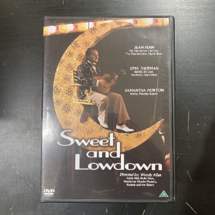 Sweet And Lowdown - duurissa ja mollissa DVD (M-/M-) -komedia/draama-