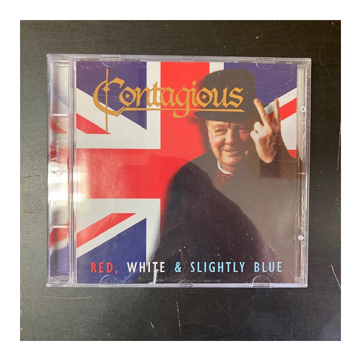 Contagious - Red, White & Slightly Blue CDEP (M-/M-) -hard rock-