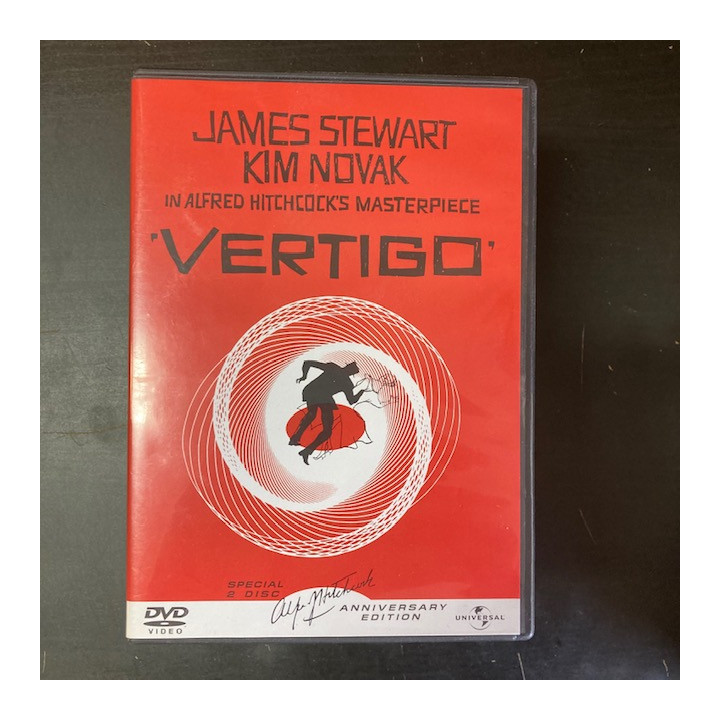 Vertigo - punainen kyynel (anniversary edition) 2DVD (M-/M-) -jännitys-