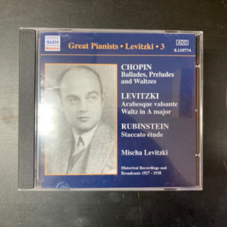 Mischa Levitzki - Complete Recordings Vol.3 CD (M-/M-) -klassinen-
