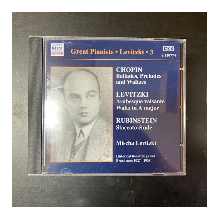 Mischa Levitzki - Complete Recordings Vol.3 CD (M-/M-) -klassinen-