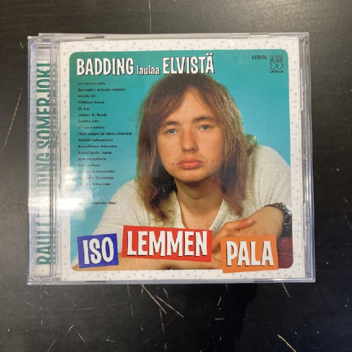 Rauli Badding Somerjoki - Iso lemmen pala (Badding laulaa Elvistä) CD (M-/M-) -rock n roll-
