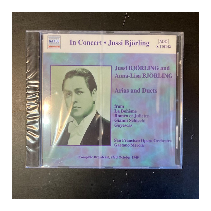 Jussi Björling - Arias And Duets CD (avaamaton) -klassinen-