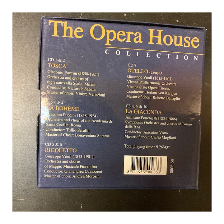 Opera House Collection 10CD (VG+-M-/VG+-M-) -klassinen-