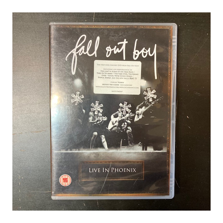 Fall Out Boy - Live In Phoenix DVD (M-/M-) -alt rock-