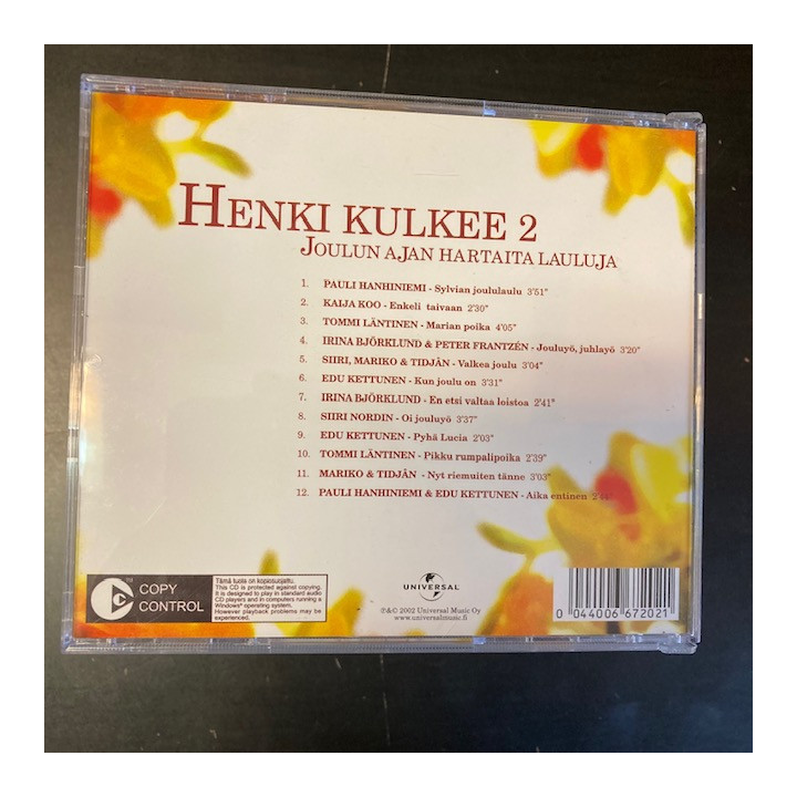 V/A - Henki kulkee 2 (joulun ajan hartaita lauluja) CD (VG/M-)