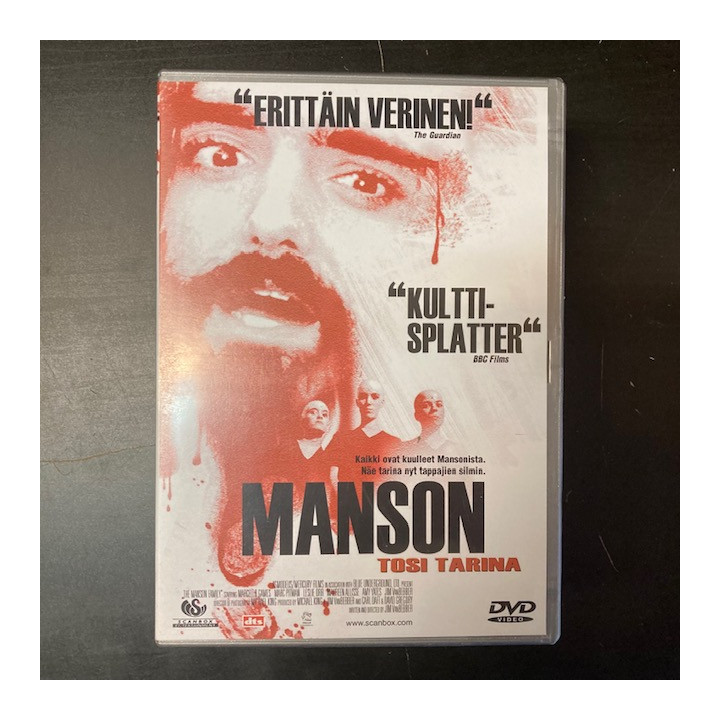 Manson - tosi tarina DVD (VG+/M-) -draama-
