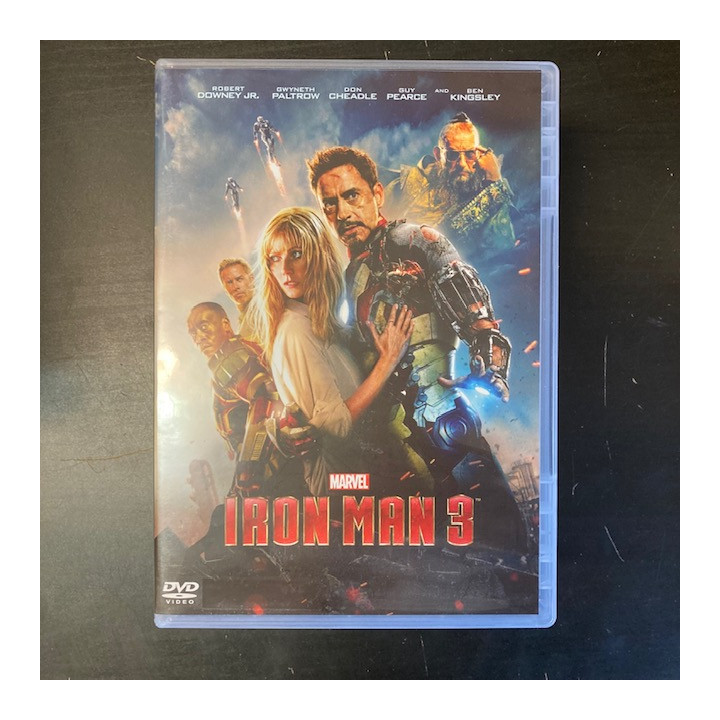 Iron Man 3 DVD (M-/M-) -toiminta/sci-fi-