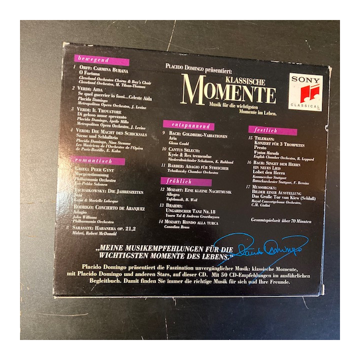 Placido Domingo - Klassische Momente CD (M-/VG+) -klassinen-
