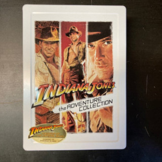 Indiana Jones - The Adventure Collection (steelbook) 3DVD (VG+-M-/M-) -seikkailu-