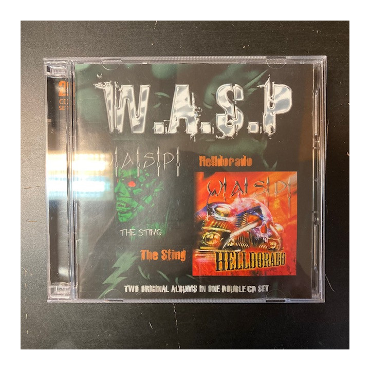 W.A.S.P. - The Sting / Helldorado 2CD (VG-VG+/VG+) -heavy metal-