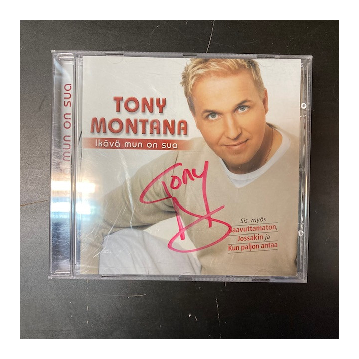 Tony Montana - Ikävä mun on sua (nimikirjoituksella) CD (M-/M-) -iskelmä-
