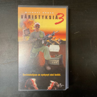 Väristyksiä 3 VHS (VG+/M-) -toiminta/kauhu-