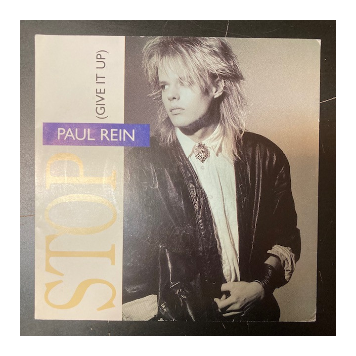 Paul Rein - Stop (Give It Up) 7'' (VG/VG+) -italo-disco-