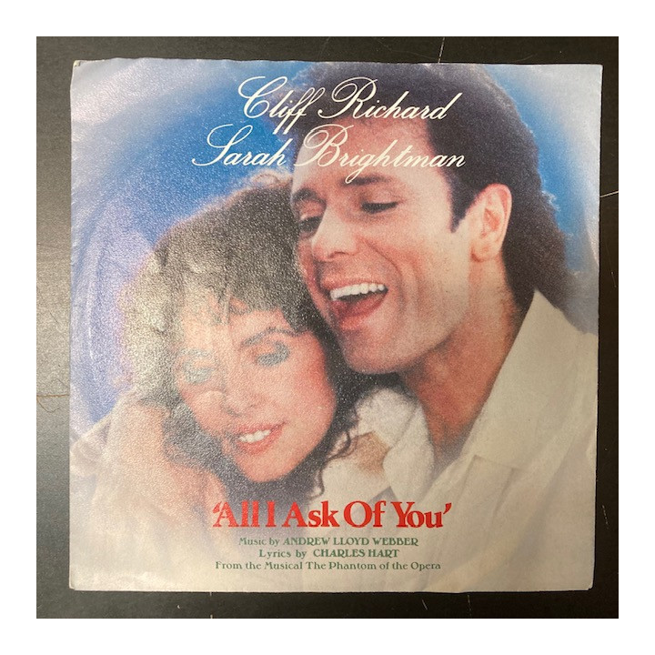Cliff Richard & Sarah Brightman - All I Ask Of You 7'' (VG+/VG+) -pop-