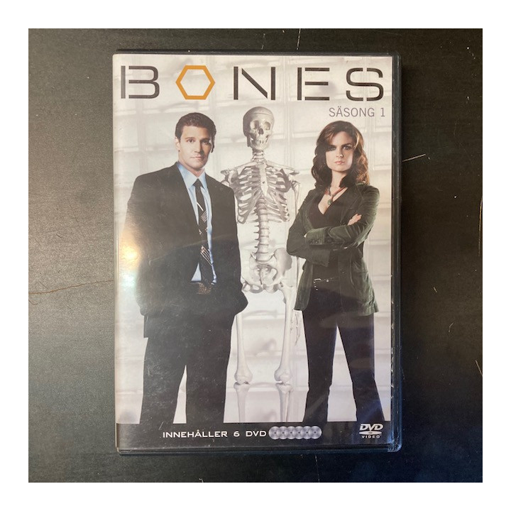 Bones - Kausi 1 6DVD (VG+-M-/M-) -tv-sarja-