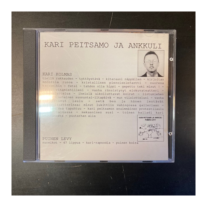 Kari Peitsamo ja Ankkuli - Kari Kolmas / Puinen levy CD (M-/M-) -folk rock-