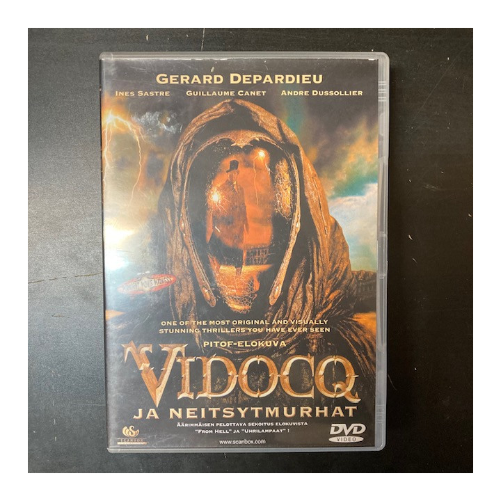 Vidocq ja neitsytmurhat DVD (VG+/M-) -jännitys-