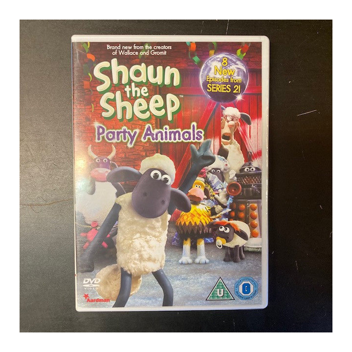 Shaun The Sheep - Party Animals DVD (M-/M-) -animaatio- (ei suomenkielistä tekstitystä)