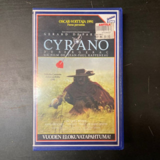 Cyrano De Bergerac VHS (VG+/VG+) -komedia/draama-
