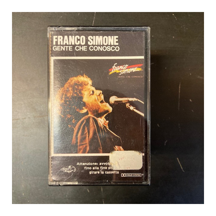 Franco Simone - Gente Che Conosco C-kasetti (VG+/M-) -pop-