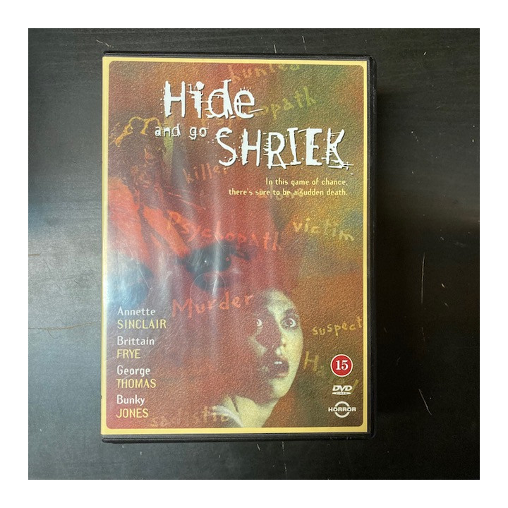 Hide And Go Shriek DVD (VG/VG+) -kauhu-