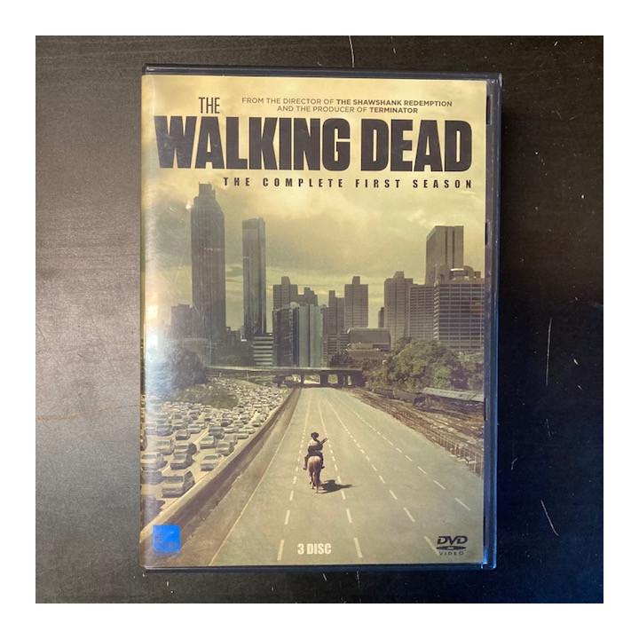 Walking Dead - Kausi 1 3DVD (VG-VG+/M-) -tv-sarja-