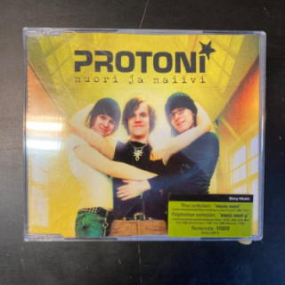Protoni - Nuori ja naiivi CDS (VG+/M-) -pop rock-