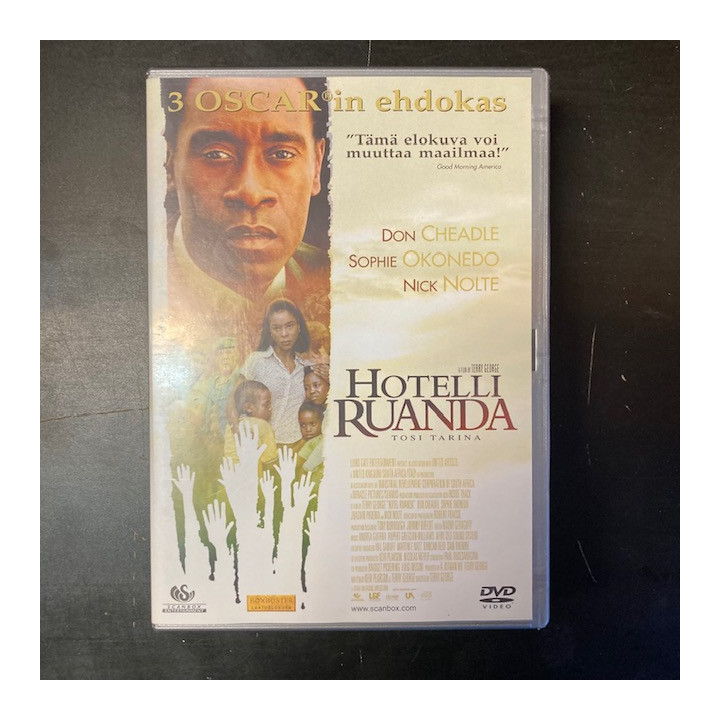 Hotelli Ruanda DVD (VG+/M-) -draama-