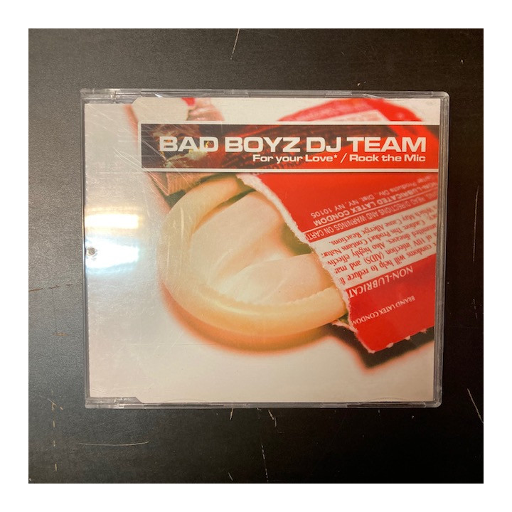 Bad Boyz DJ Team - For Your Love / Rock The Mic CDS (VG+/M-) -trance-
