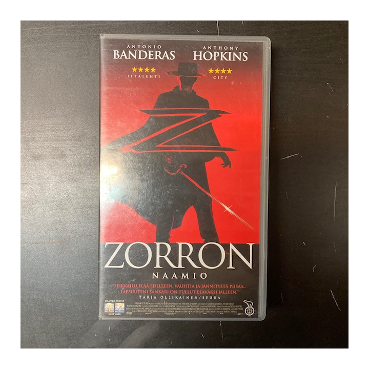 Zorron naamio VHS (VG+/M-) -seikkailu-