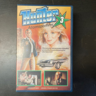 Hunter 3 - Atomipommi VHS (VG+/VG+) -toiminta-