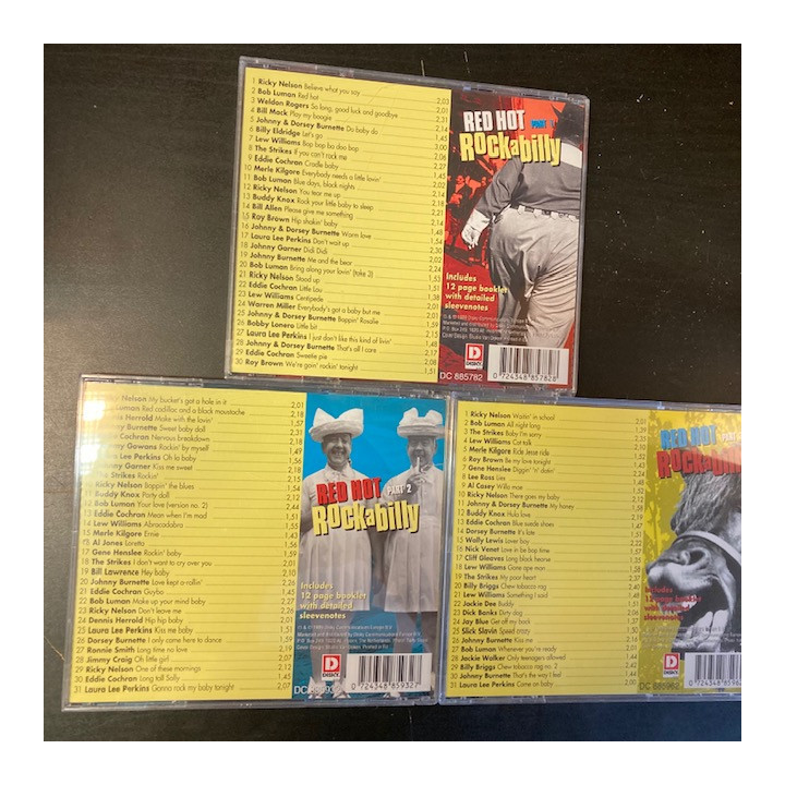 V/A - Red Hot Rockabilly 3CD (VG+/M-)