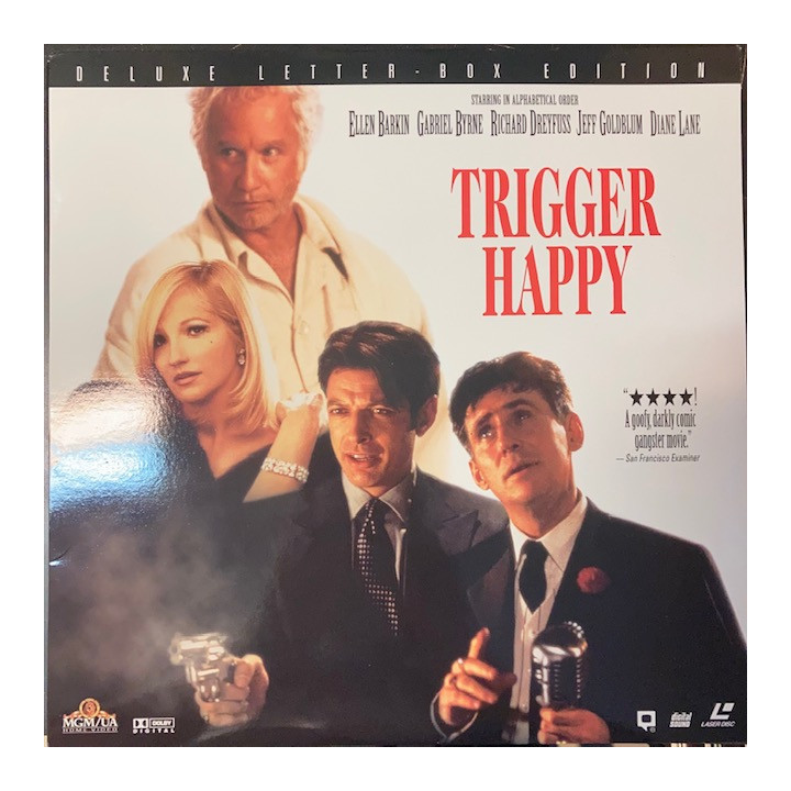 Trigger Happy LaserDisc (VG+/M-) -komedia/draama-
