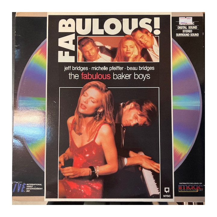 Fabulous Baker Boys LaserDisc (VG+/VG+) -draama-