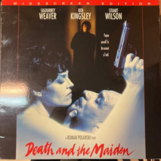 Death And The Maiden LaserDisc (VG+/VG+) -jännitys/draama-