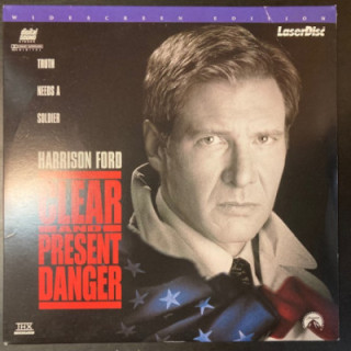 Clear And Present Danger LaserDisc (VG+/VG+) -toiminta-