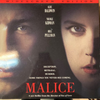 Malice LaserDisc (VG-VG+/VG+) -jännitys-