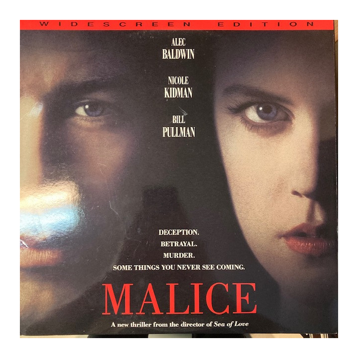 Malice LaserDisc (VG-VG+/VG+) -jännitys-