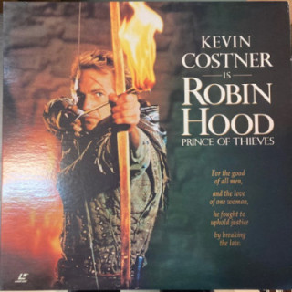 Robin Hood - Prince Of Thieves LaserDisc (VG+/M-) -seikkailu/draama-
