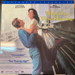 While You Were Sleeping LaserDisc (VG+-M-/M-) -komedia/draama-