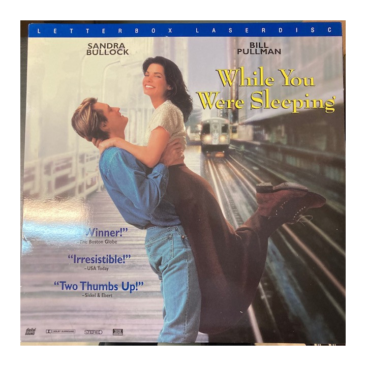 While You Were Sleeping LaserDisc (VG+-M-/M-) -komedia/draama-