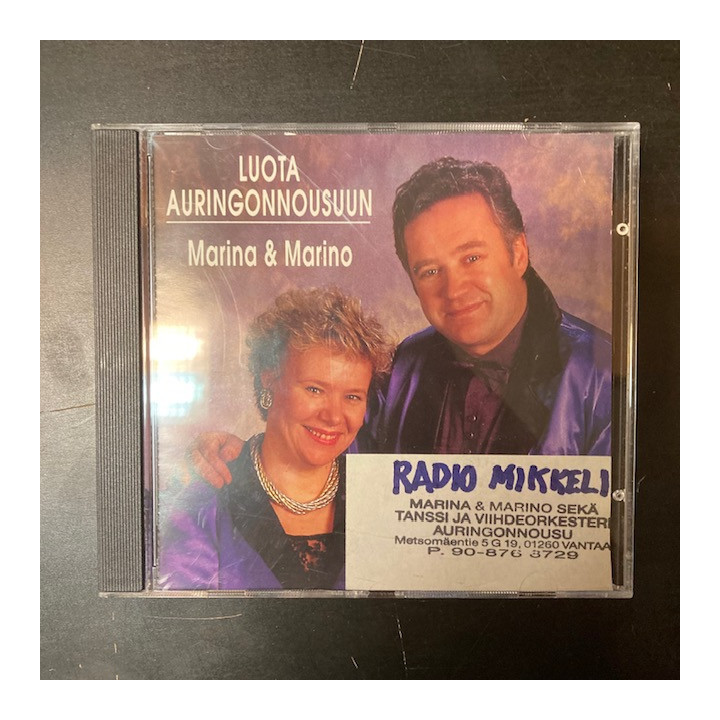 Marina & Marino - Luota auringonnousuun CD (M-/VG+) -iskelmä-