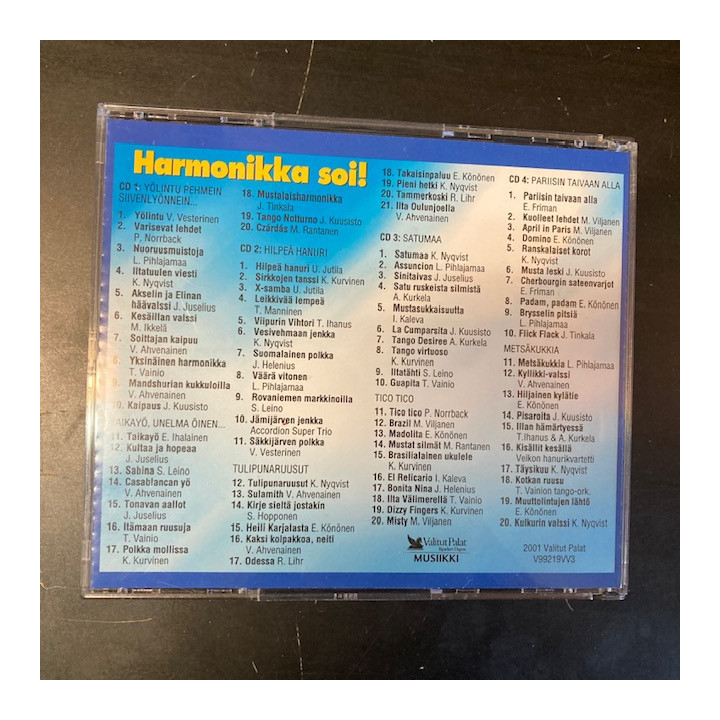 V/A - Harmonikka soi! 4CD (VG+/M-)