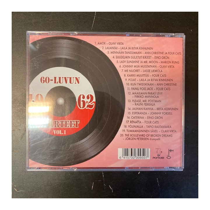 V/A - 1962 (60-luvun aarteet Vol.1) CD (VG+/M-)